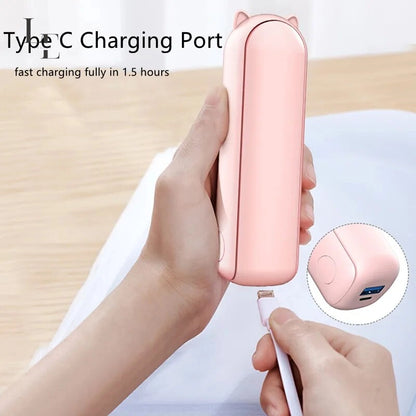 New Handheld Small Fan Portable Creative Mini Three Speed Adjustable Solid Color Charging Small Fan
