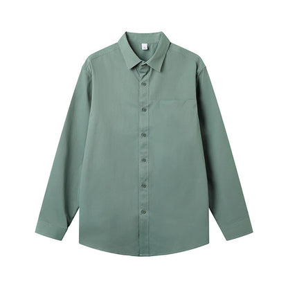 Autumn Solid Color Long Sleeve Shirt