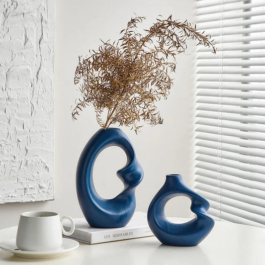 Upgrade Your Space with Nordic Ceramic Vase Set - Perfect for Home or Office Decor!