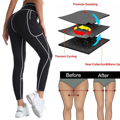 CXZD Hot Sauna Suit Sauna Sweat Pants Neoprene Suit Sweating Shapers Women Weight Loss Fat Burn Corset Body Shaper Slimming