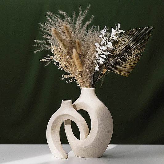 Enhance Your Home Decor with 1 Pair of Modern Ceramic Vases - Perfect for Weddings and Parties!