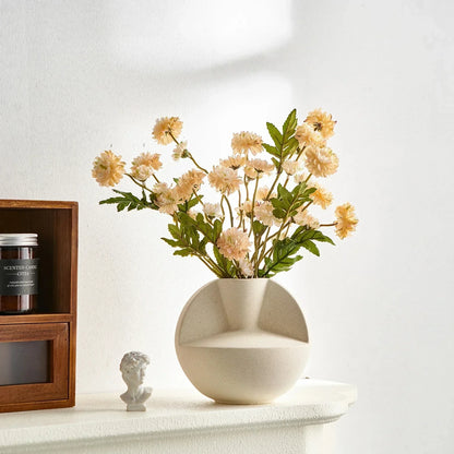 Nordic Ceramic Vase - Elegant Home Decor for Living Room
