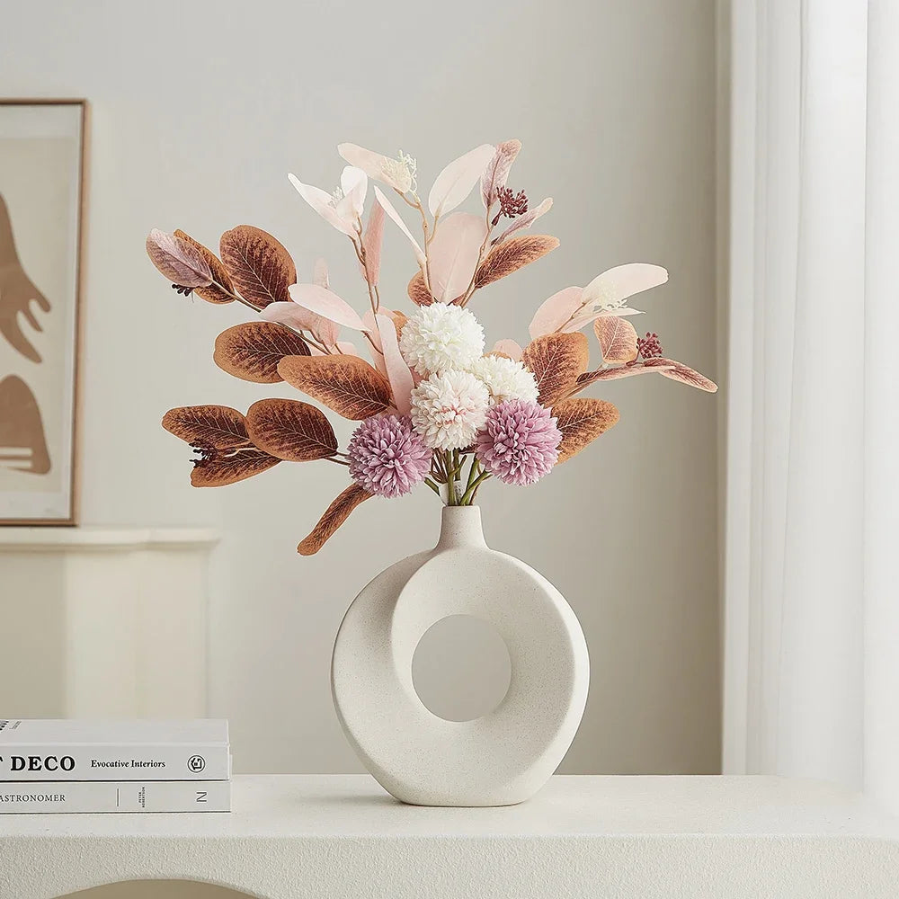 Stylish Nordic Ceramic Vase - Perfect for Home or Office Decor!