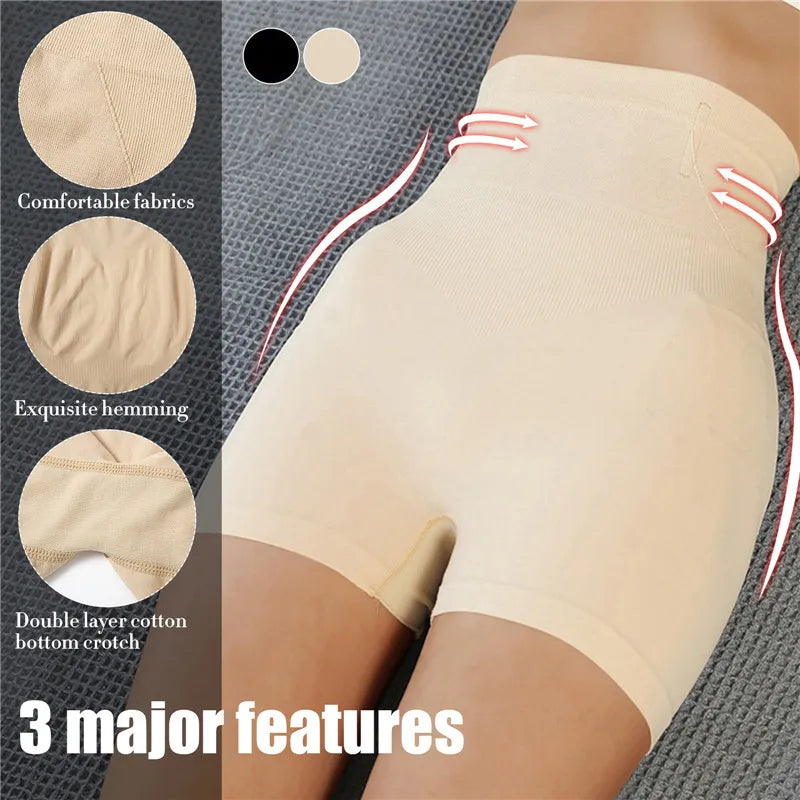Women Safety Shorts Seamless Shaping Panties Butt Lifter Boxers Briefs No-Curling High Waist Shapewear Slimming Tight Underpants