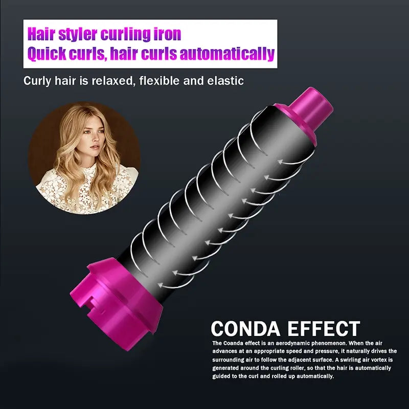 5 in 1 Hair Dryer Hot Comb Set Professional Curling Iron Hair Straightener Styling Tool For Dyson Airwrap Hair Dryer Household