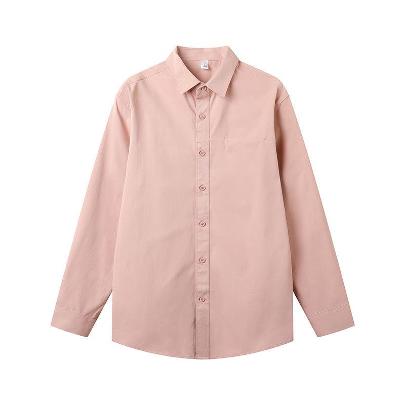 Autumn Solid Color Long Sleeve Shirt
