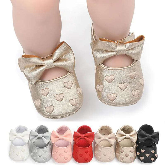 0-18Month Newborn Baby Shoes Classic Love Leather Boy Girl Shoes Multicolor Toddler First Walkers Infant Shoes Baby Boy Shoes - LESSANA