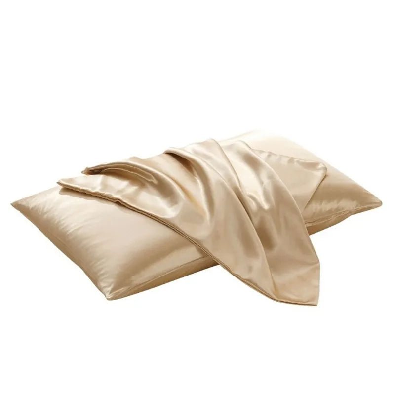 100% Silky Satin Hair Beauty Pillowcase Standard Queen 1PC - LESSANA