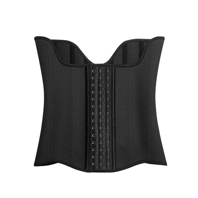 15 steel bones Angel's wing latex waist trainer corset for abdominal contraction after fitness exercise - LESSANA