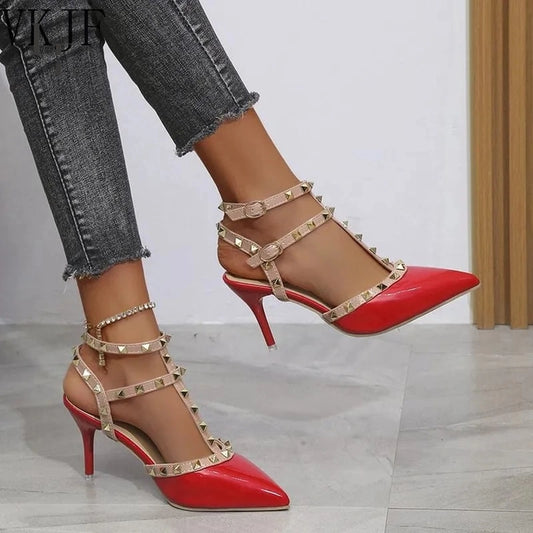 Ladies High Heels Valentine Shoes Female Pointed Toe Pumps For Womens Shoe