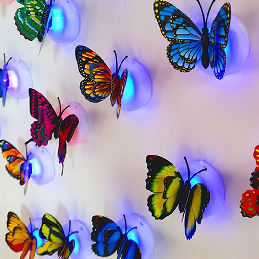 1pc Butterfly Lamp - Changeable Color, Perfect for Home Decoration and Room Layout - LESSANA