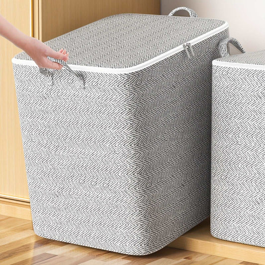 1pc Clothes Quilts Storage Bag, Gray Arrows, Large Capacity Moving Packaging Bags, Luggage Bags - LESSANA
