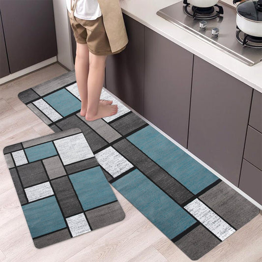 1pc Non-Slip, Waterproof, and Dirt-Resistant Kitchen Floor Mat - Machine Washable and Perfect for Living Room, Laundry, and Bathroom - Enhance Room Decor and Protect Floors - LESSANA