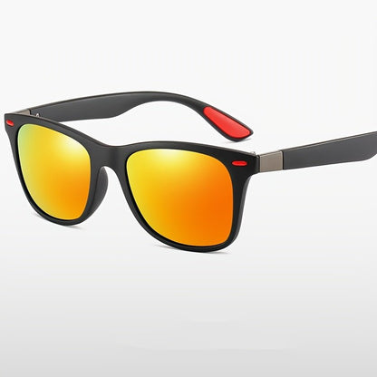 1pc Polarized Sunglasses, Men Women Square Frame Driving Sunglasses, Outdoor Fishing Eyewear UV400 - LESSANA