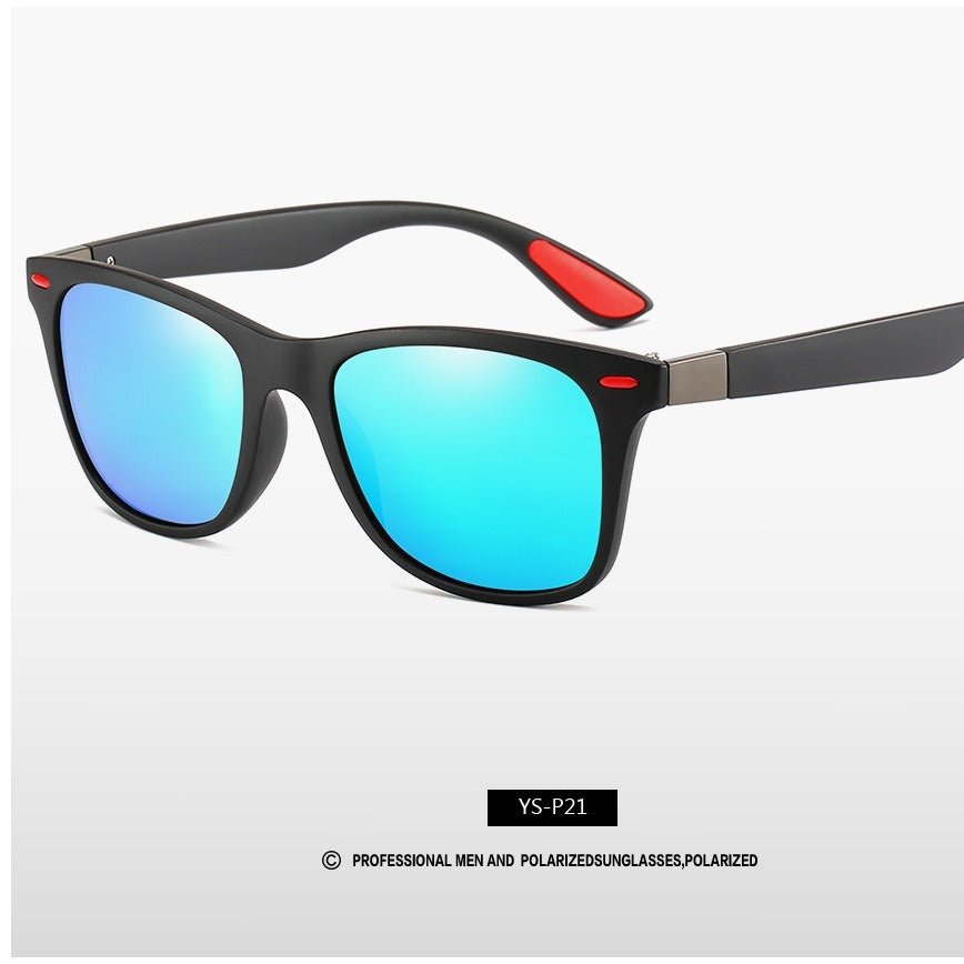 1pc Polarized Sunglasses, Men Women Square Frame Driving Sunglasses, Outdoor Fishing Eyewear UV400 - LESSANA