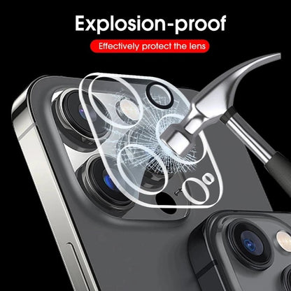 3Pcs Camera Lens Protector for IPhone 13 14 Pro Max X XR Lens Protective Glass for IPhone 11 12 PRO XS MAX Mini Tempered Glass - LESSANA