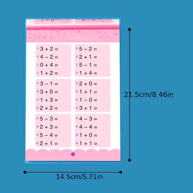 80 Pages/volume Addition And Subtraction Learning Mathematics Exercise Book Handwritten Arithmetic Exercise Book Notebook (including Chinese Characters, But Does Not Affect Normal Use) - LESSANA