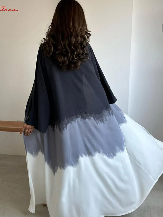 Fashion Bandhnu Kimono Muslim Abayas Robe Musulmane Abaya Cardigan Muslim Arab Worship Service Clothing Wy1565