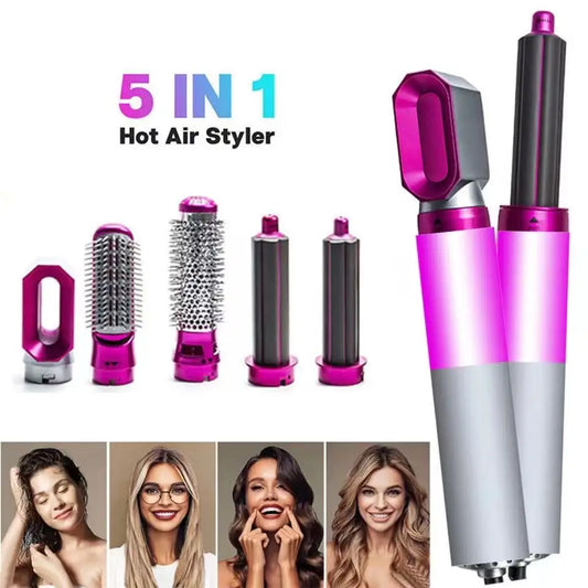 5 in 1 Hair Dryer Hot Comb Set Professional Curling Iron Hair Straightener Styling Tool For Dyson Airwrap Hair Dryer Household