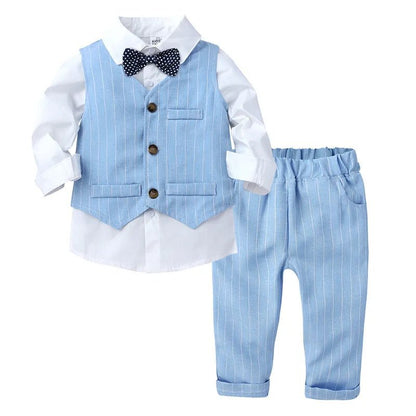 Baby Boy Clothes Cotton Sets Long Sleeve Spring Autumn Outfit Toddler Pants Suit Children For 1 To 2 3 4 Years Kids Male Costume - LESSANA