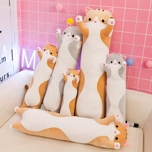 Cute Long Strip Cat Pillow Doll Cloth Doll - LESSANA