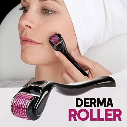 Derma Roller 540 Titanium Microneedle Roller For Facial Skin Care - Cosmetic Microdermabrasion Micro Needle Face Roller - LESSANA