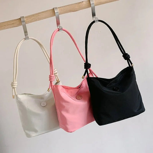 Fashion Trend Women Crossbody Bag Nylon Waterproof Lightweight Underarm Tote Shoulder Bag Casual Out Phone Key Purses Handbags - LESSANA