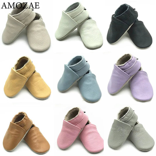 Genuine Leather Baby shoes 2023 summer infant toddler baby shoes moccasins shoes First Walker Soft Sole Crib Baby Boy Shoes - LESSANA