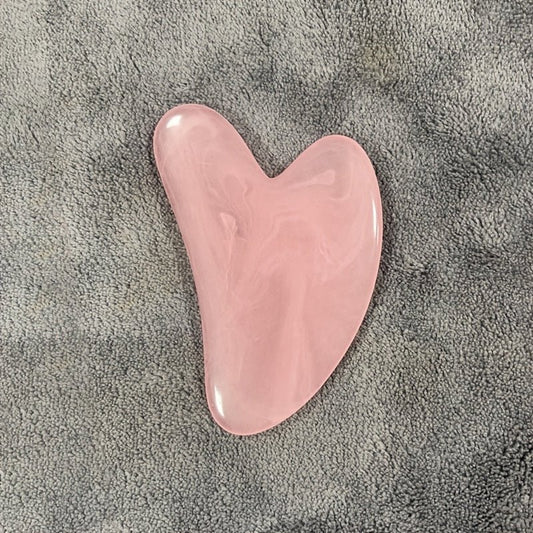Heart-Shaped Gua Sha Board - Resin Body Massager for Wrinkle Removal and Skin Care - LESSANA