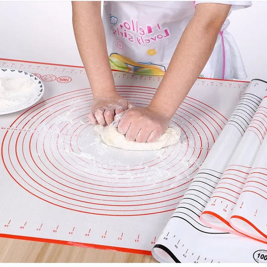 Large Silicone Mat Kitchen Kneading Dough Baking Mat Cooking Cake Pastry Non-stick Rolling Dough Pads Tools Sheet Accessories - LESSANA