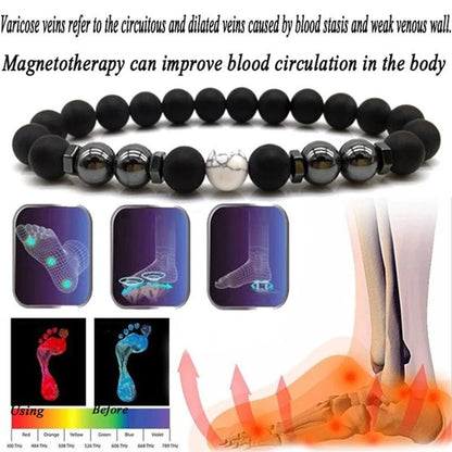 Magnet Anklet Colorful Stone eight Loss Magnetic Therapy Bracelet Weight Loss Product Slimming Health Care jewelry - LESSANA