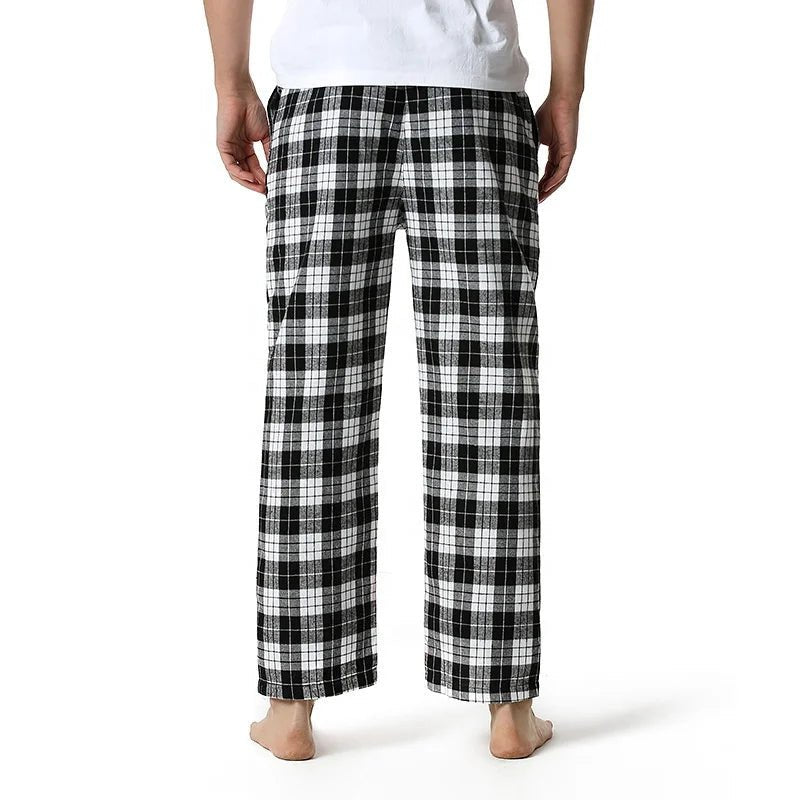 Mens Plaid Pajama Pants Men's Flannel Pajama Pant with Pockets - LESSANA
