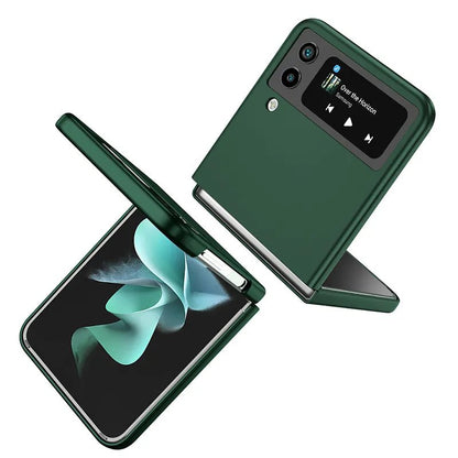 Phone Cover for Samsung Z Flip 5 4 3 2 Case Ultra Thin Anti-Fingerprint Shockproof Hard Cover Case for Z Flip Phones - LESSANA