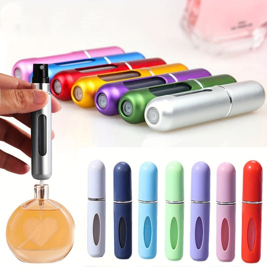 Portable 5ml Spray Bottle for Hair and Cosmetics - Mini Aluminum Atomizer for Perfume and Liquid Containers - LESSANA
