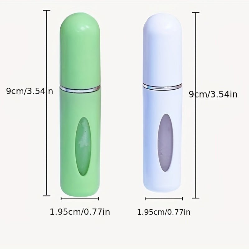 Portable 5ml Spray Bottle for Hair and Cosmetics - Mini Aluminum Atomizer for Perfume and Liquid Containers - LESSANA