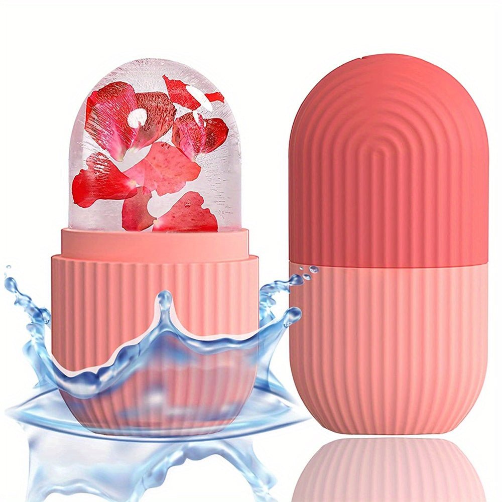 Silicone Ice Face Roller - Contour and Shrink Pores, Remove Dark Circles, and Massage Skin - Beauty Facial Massage Roller for Eyes, Neck, and Face - Skin Care Tool - LESSANA