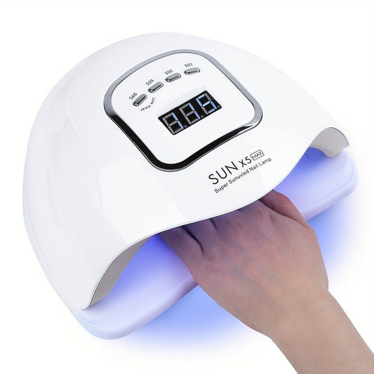 UV LED Gel Nail Lamp,Professional 150W UV Nail Light For Gel Polish Fast Curing, LED Nail Gel UV Nail Dryer For Salon Home - LESSANA