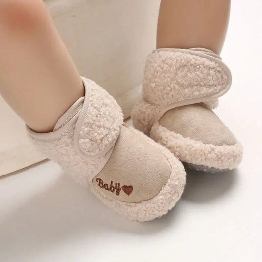 Warm Infant Toddler Crib Snow Boots Soft Comfortable Infant Girls Boys Anti-Slip Socks Slipper Newborn Baby Shoes - LESSANA