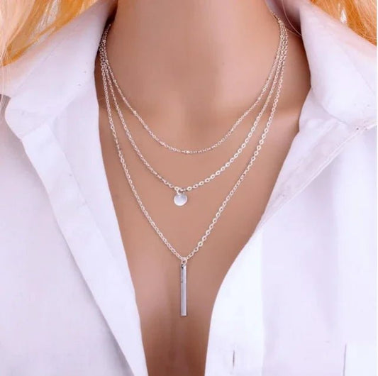 ylwhjj brand Hot FashionMulti-Layer Lariat Necklace Pendants Choker Necklaces For Women - LESSANA