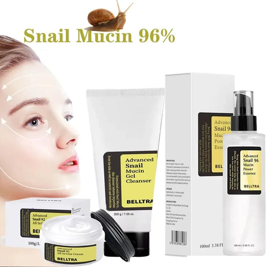 Get Youthful, Glowing Skin with 96% Snail Mucin Essence - Korean Anti-Aging Whitening Facial Care
